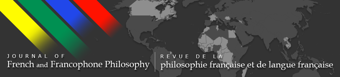 Journal of French and Francophone Philosophy
